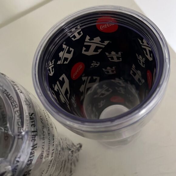 Set of 2 Coca Cola Tumblers Royal Caribbean Cruise NEW - Picture 3 of 3